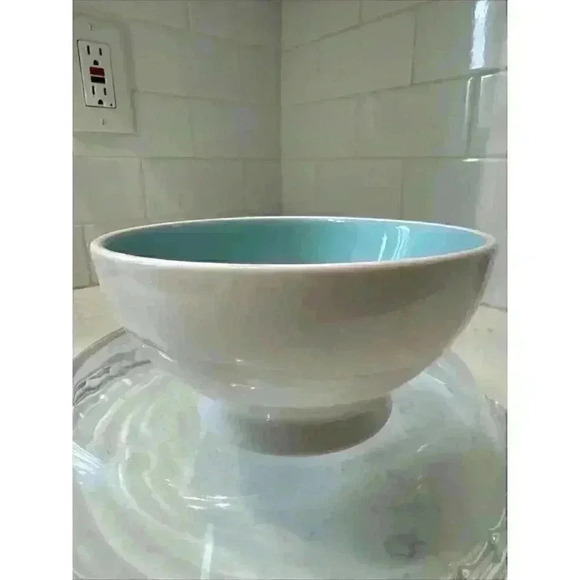 Rae Dunn 'Sleepy' Bowl White With Black Lettering And Light Blue Inside. - Picture 5 of 10